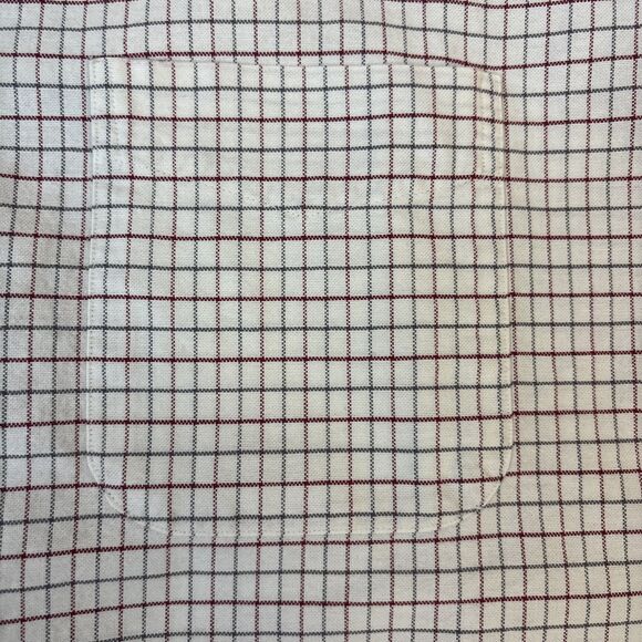 LL Bean Dress Shirt Vintage Made In USA Mens 16.5 35 Long Sleeve Graph Check - Picture 6 of 7
